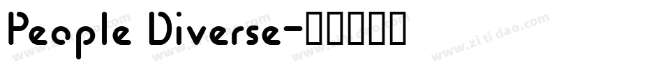 People Diverse字体转换